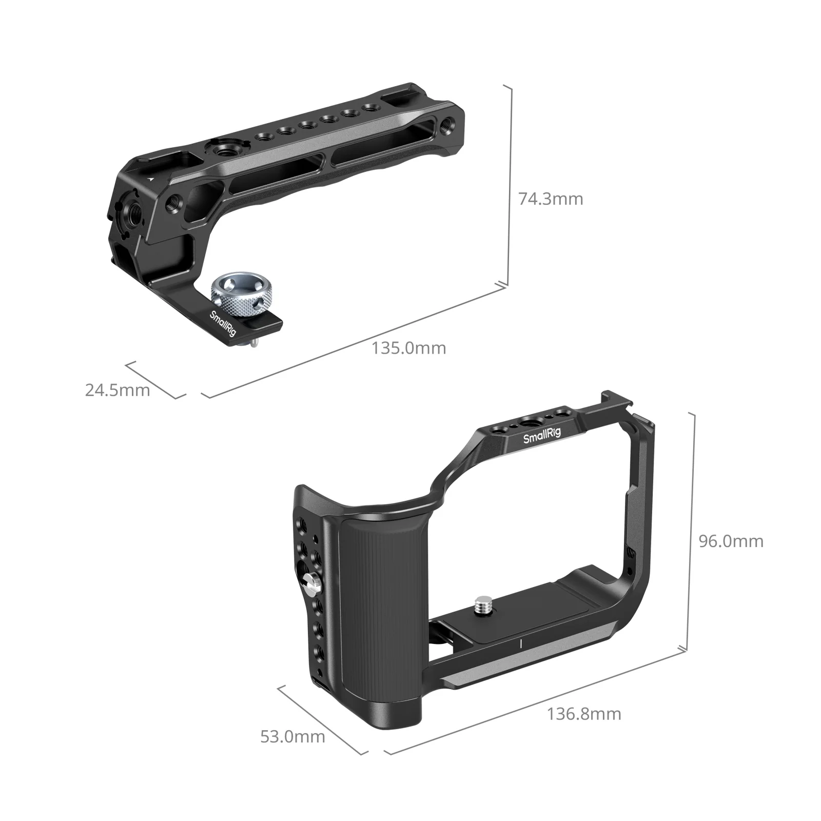 SmallRig Cage Kit for Canon EOS R50 V (Black) 5766 - Image 2