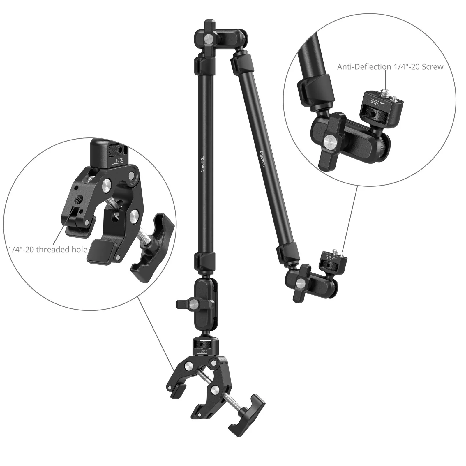 SmallRig Desktop Magic Arm with Crab-Shaped Clamp Kit 5625 - Image 7