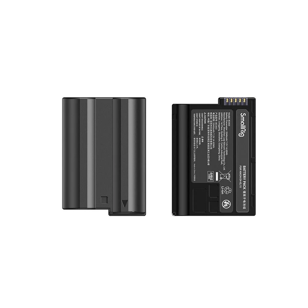 SmallRig EN-EL15 Camera Battery and Charger Kit 3820B (Black) - Image 2
