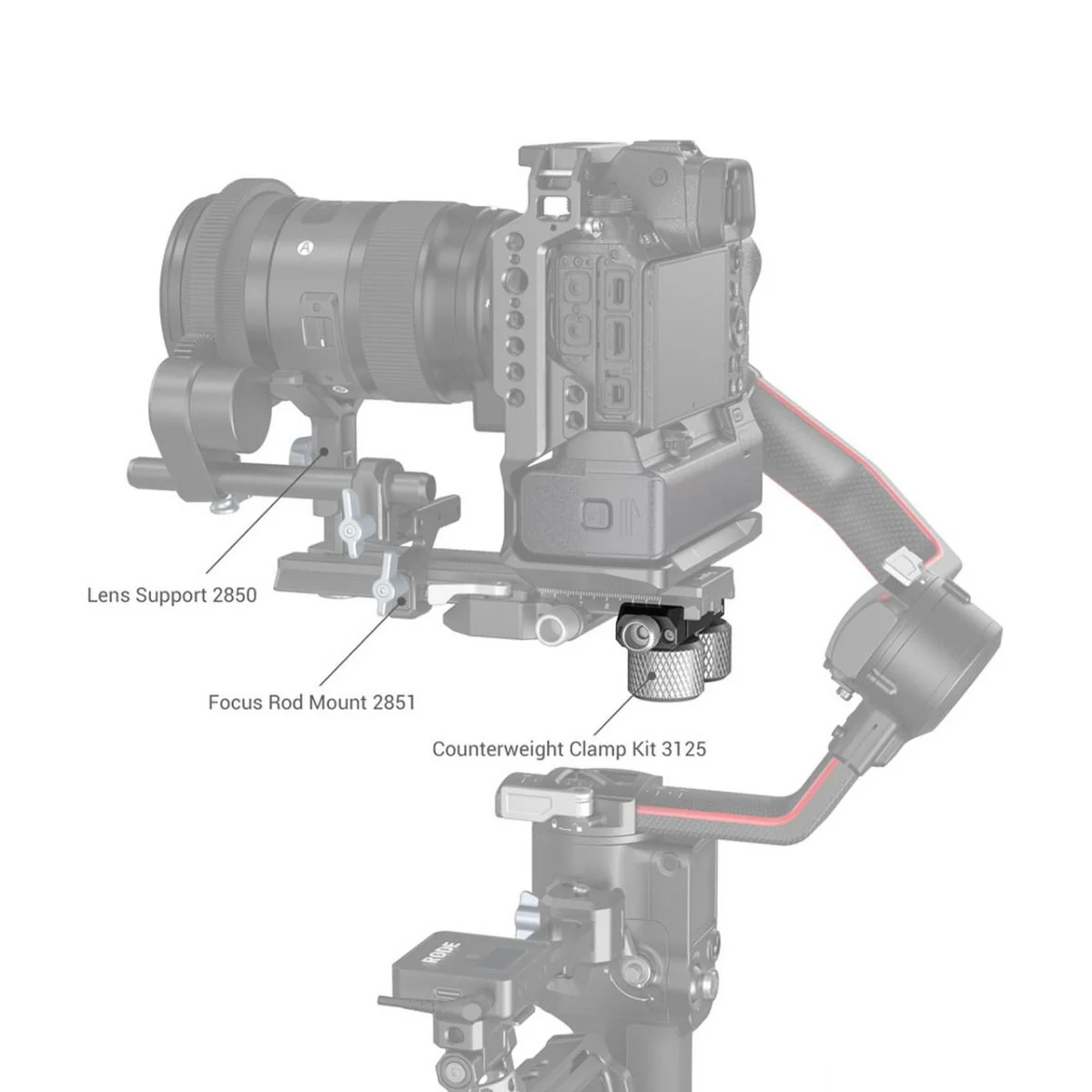 SmallRig Extended Quick Release Plate for DJI RS 2 3031B - Image 7