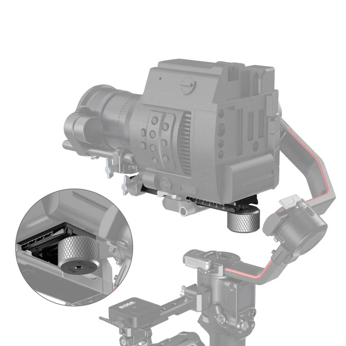 SmallRig Extended Quick Release Plate for DJI RS 2 3031B - Image 8