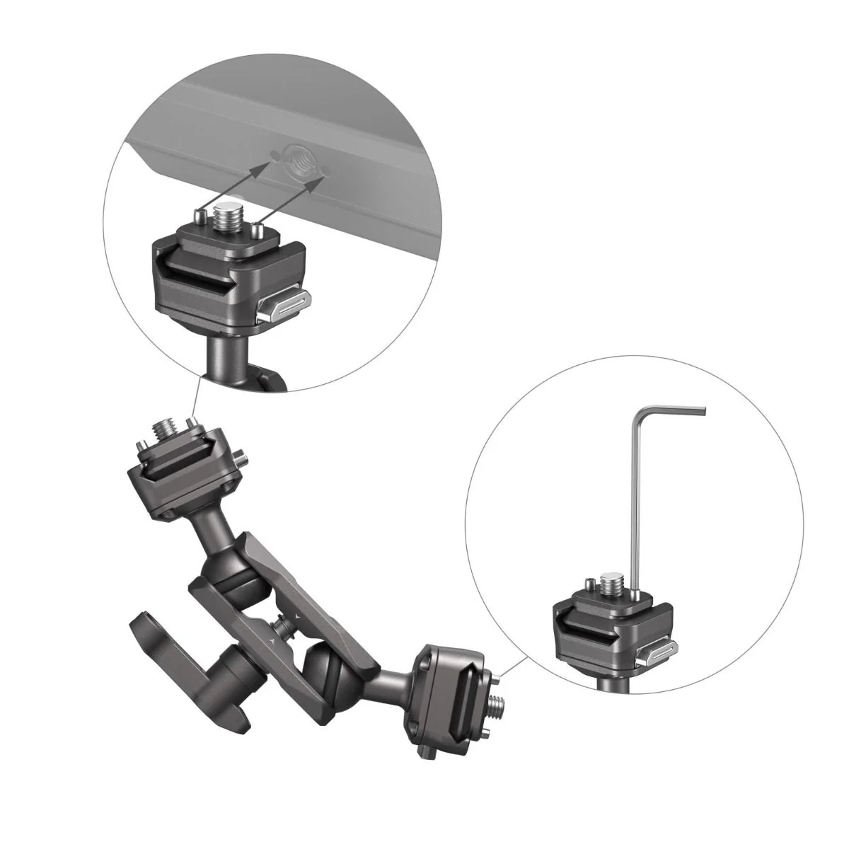SmallRig HawkLock H21 Quick Release Magic Arm with Ball Head 4488 - Image 4