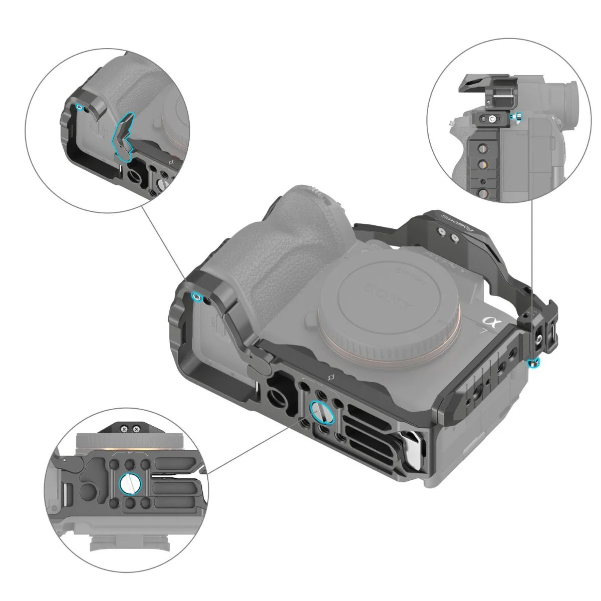 SmallRig HawkLock Quick Release Cage Kit for Sony Alpha Series - Image 5