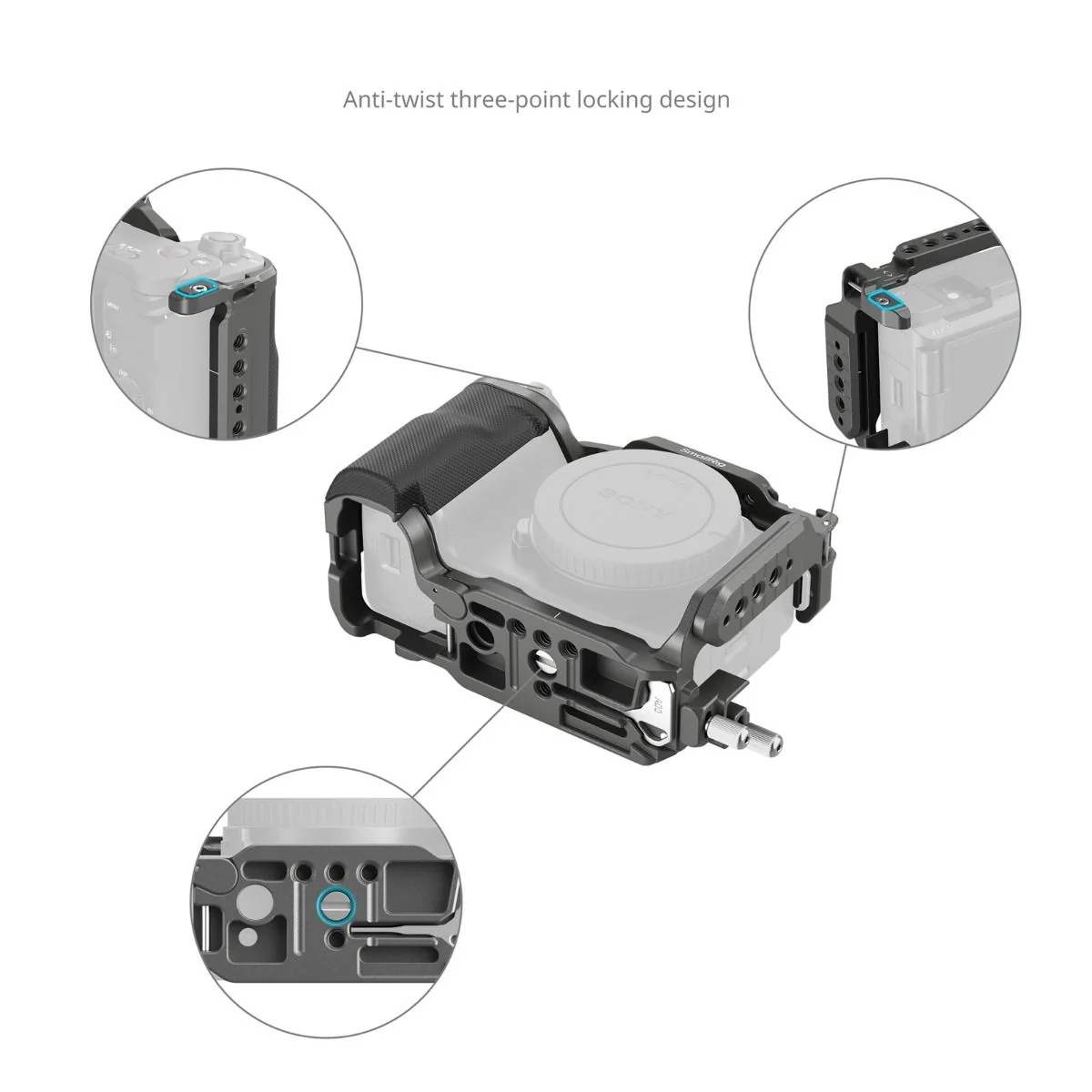 SmallRig HawkLock Quick Release Cage Kit for Sony ZV-E10 II 4949 - Image 5
