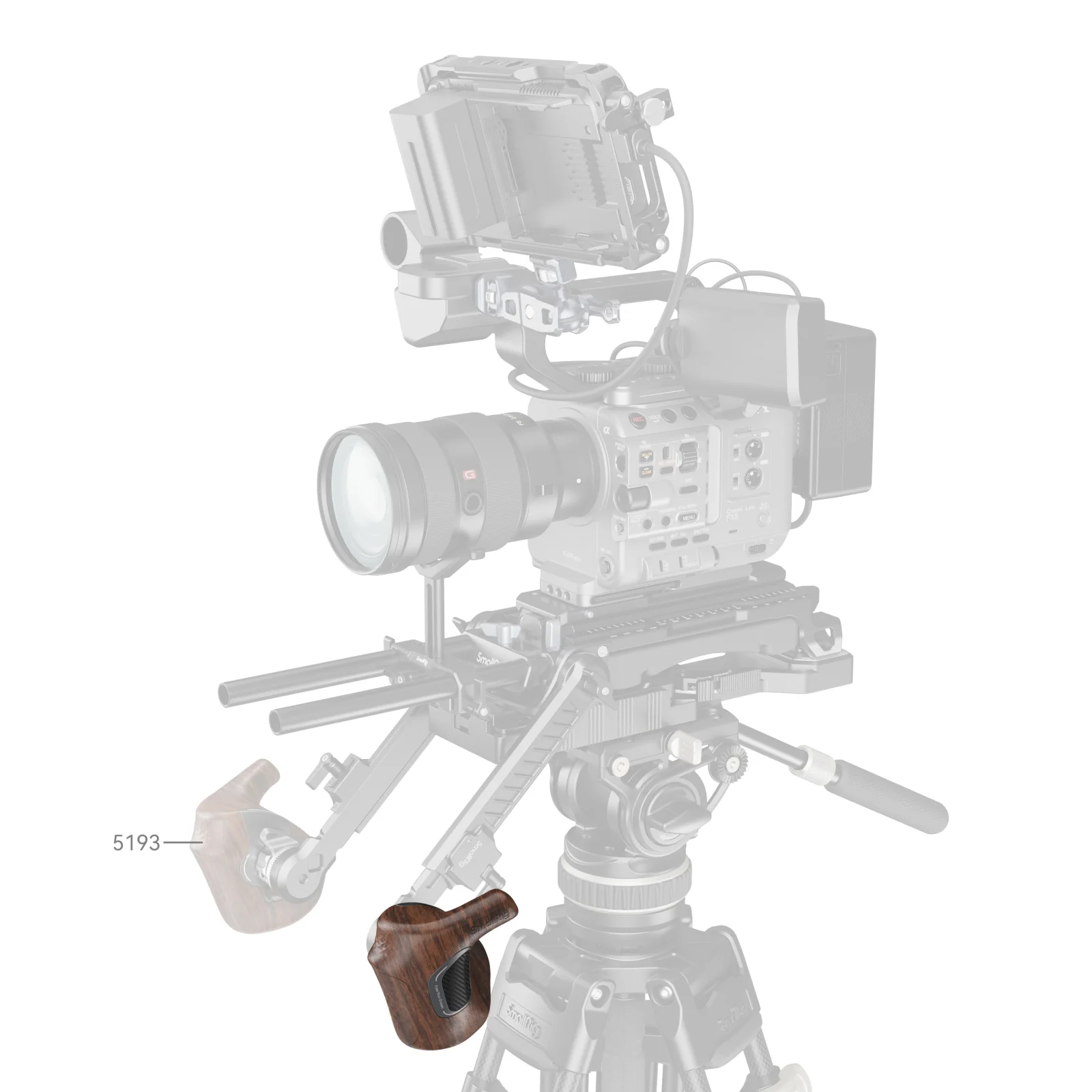 SmallRig "ImageGrip" Series Wooden Handle with ARRI Rosette (Left Side) 5162 - Image 7