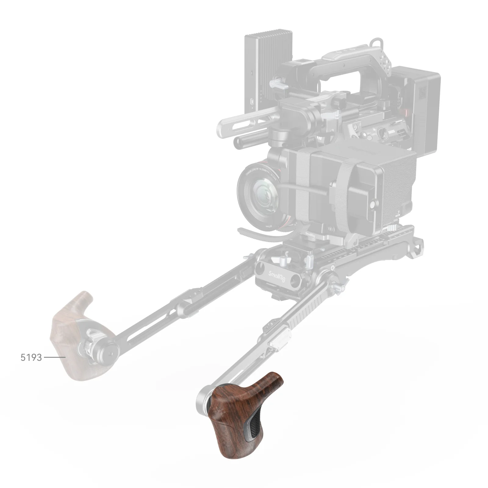SmallRig "ImageGrip" Series Wooden Handle with ARRI Rosette (Left Side) 5162 - Image 8