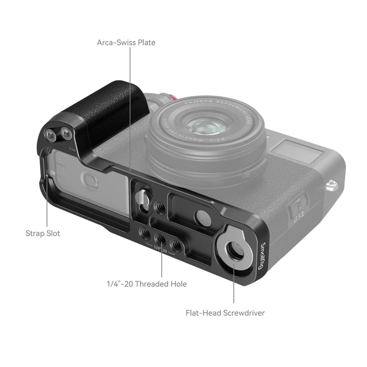 SmallRig L-Shape Handle for Fujifilm X100VI / X100V 4556B (Black) - Image 4