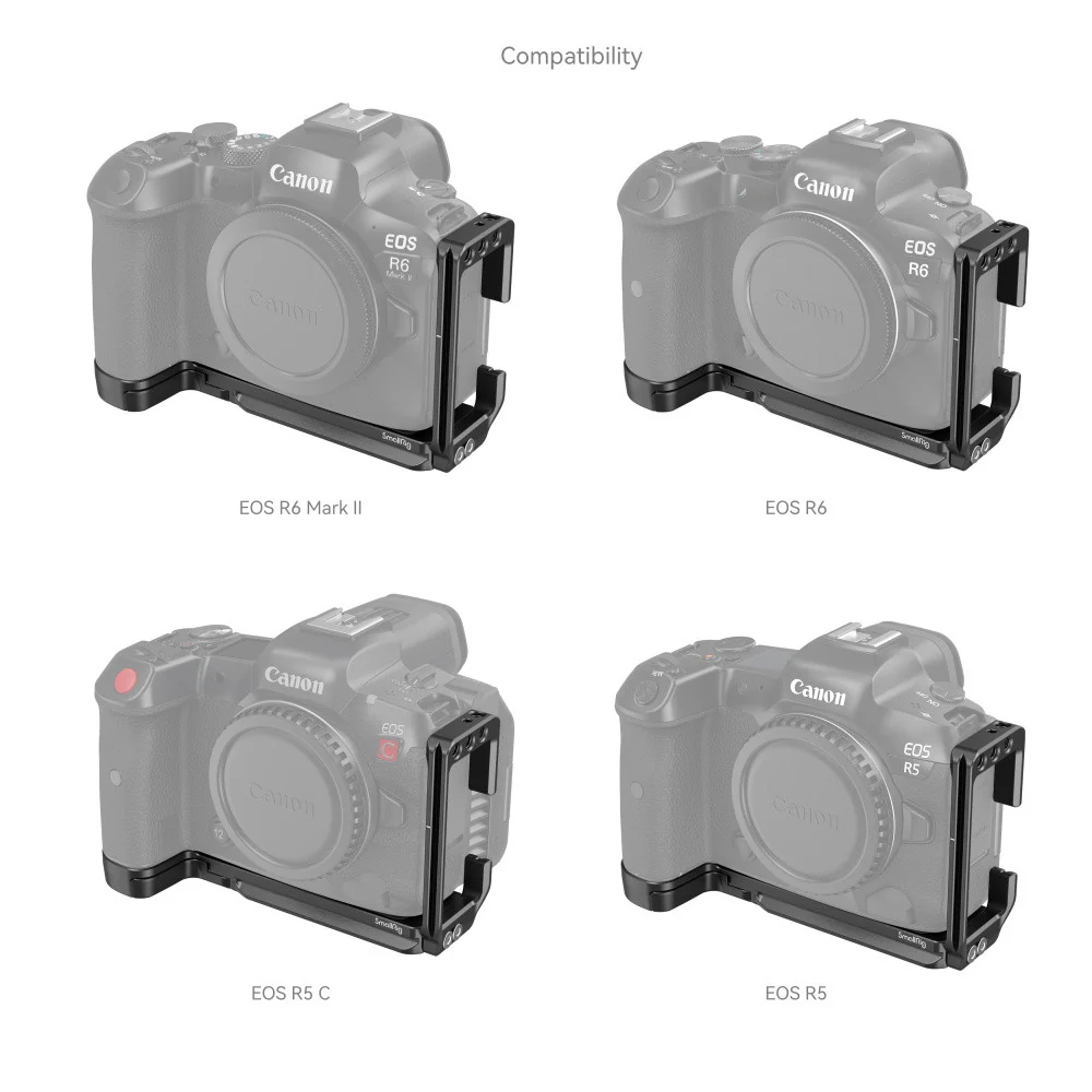 SmallRig L-Shape Mount Plate for Canon EOS R6 Mark II / R5 / R5 C / R6 4160B - Image 8