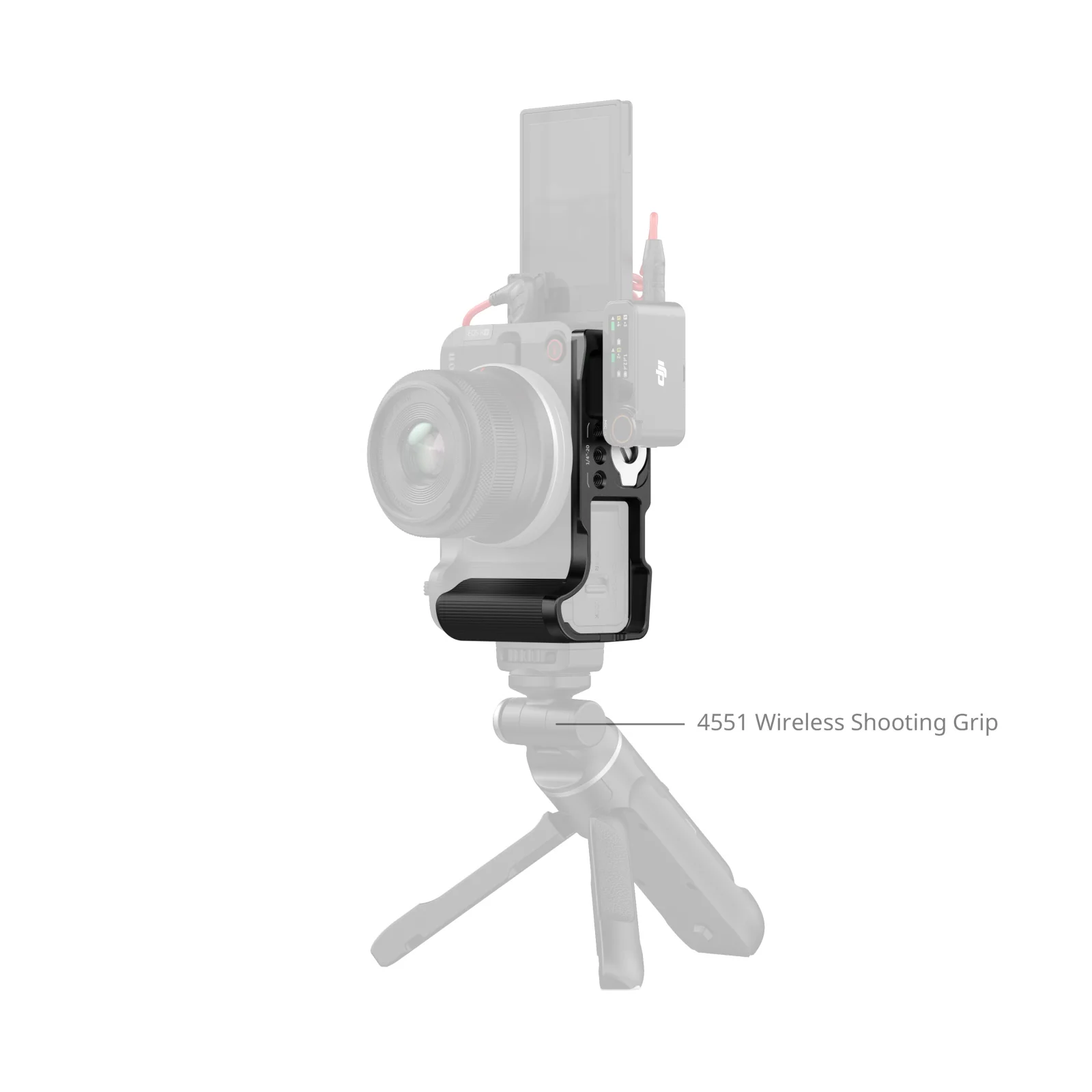 SmallRig L-Shaped Mount Plate with Handle for Canon EOS R50 V (Black) 5429 - Image 5