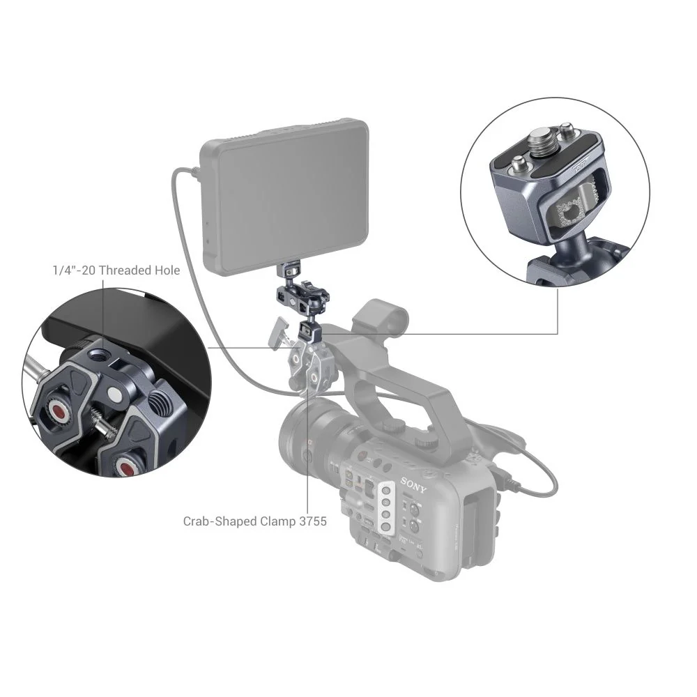 SmallRig Magic Arm with Dual Ball Heads (1/4â€-20 Screws) 3873 - Image 8