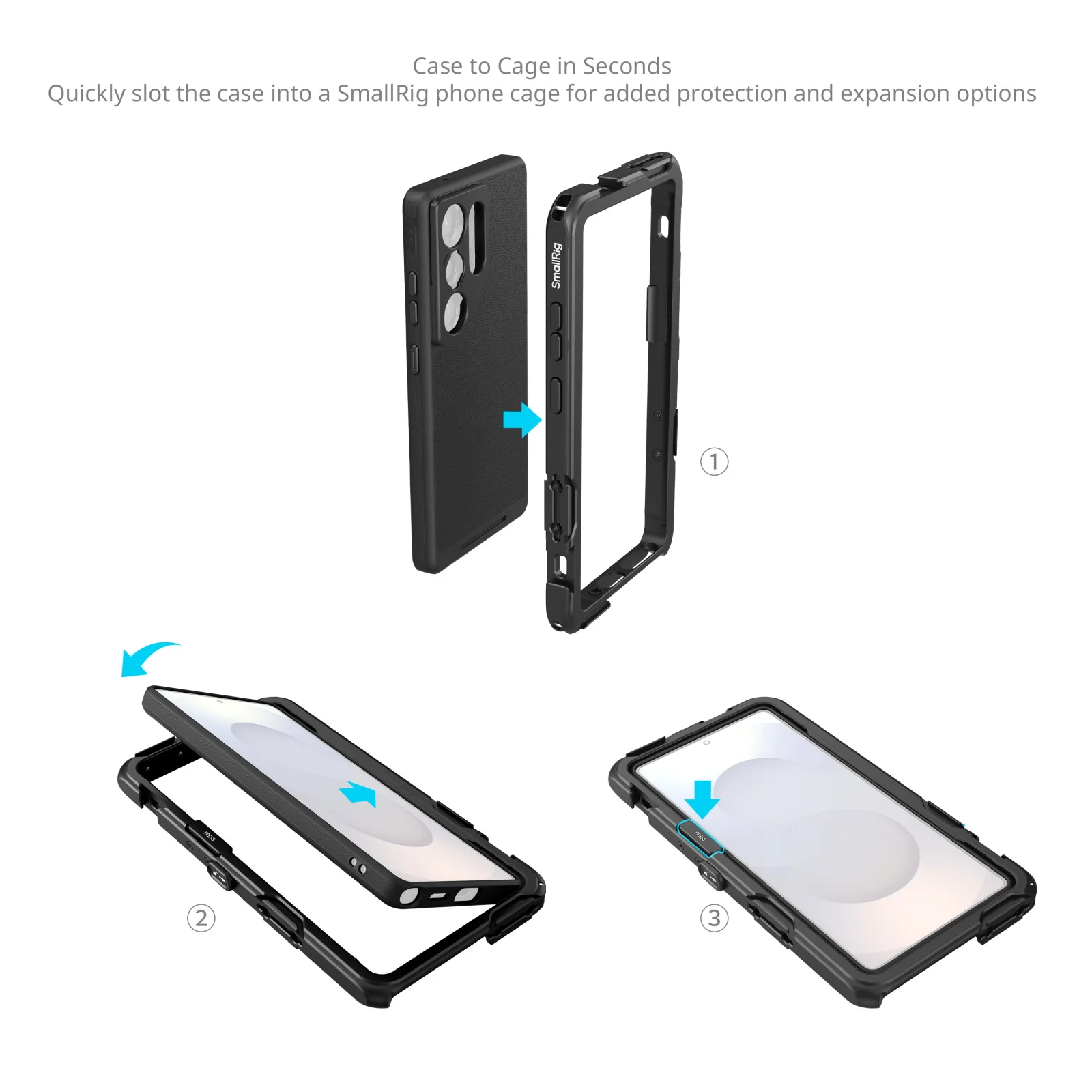 SmallRig Mobile Video Cage Kit for Samsung S25 Ultra 5254 - Image 4