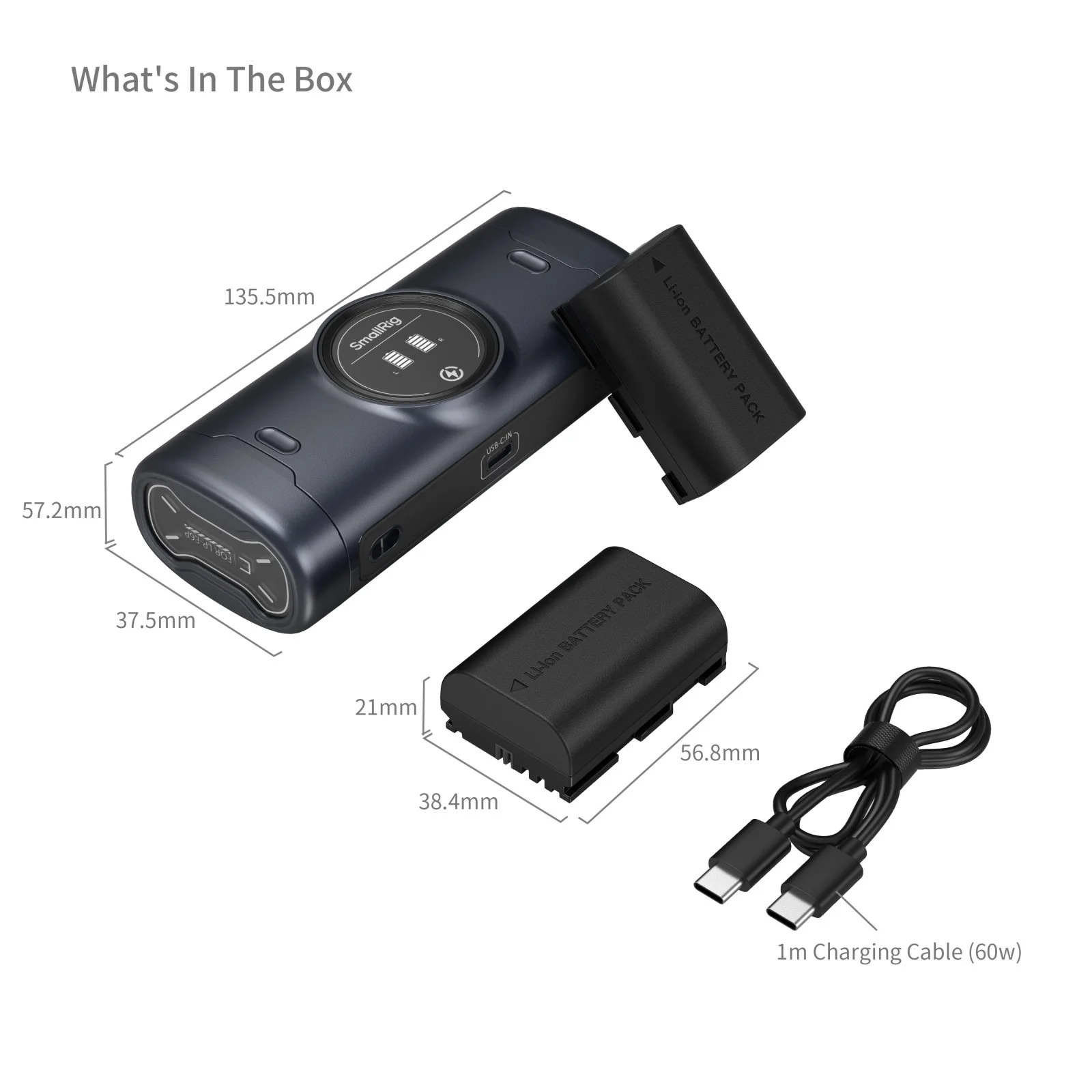 SmallRig Portable Charger Case Kit for LP-E6P Camera Batteries 5695 - Image 8