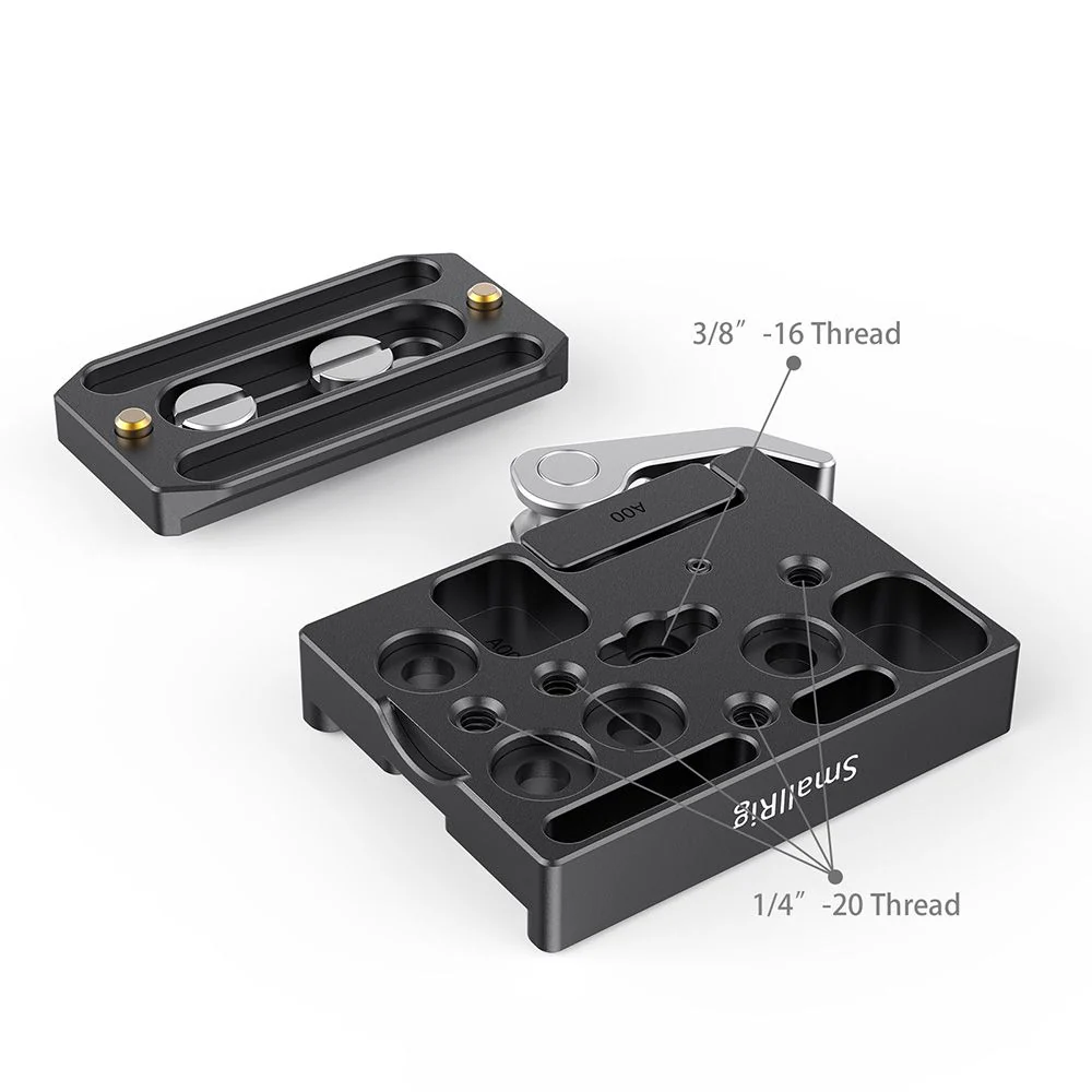 SmallRig Quick Release Clamp and Plate ( Arca-type Compatible) 2144B - Image 5