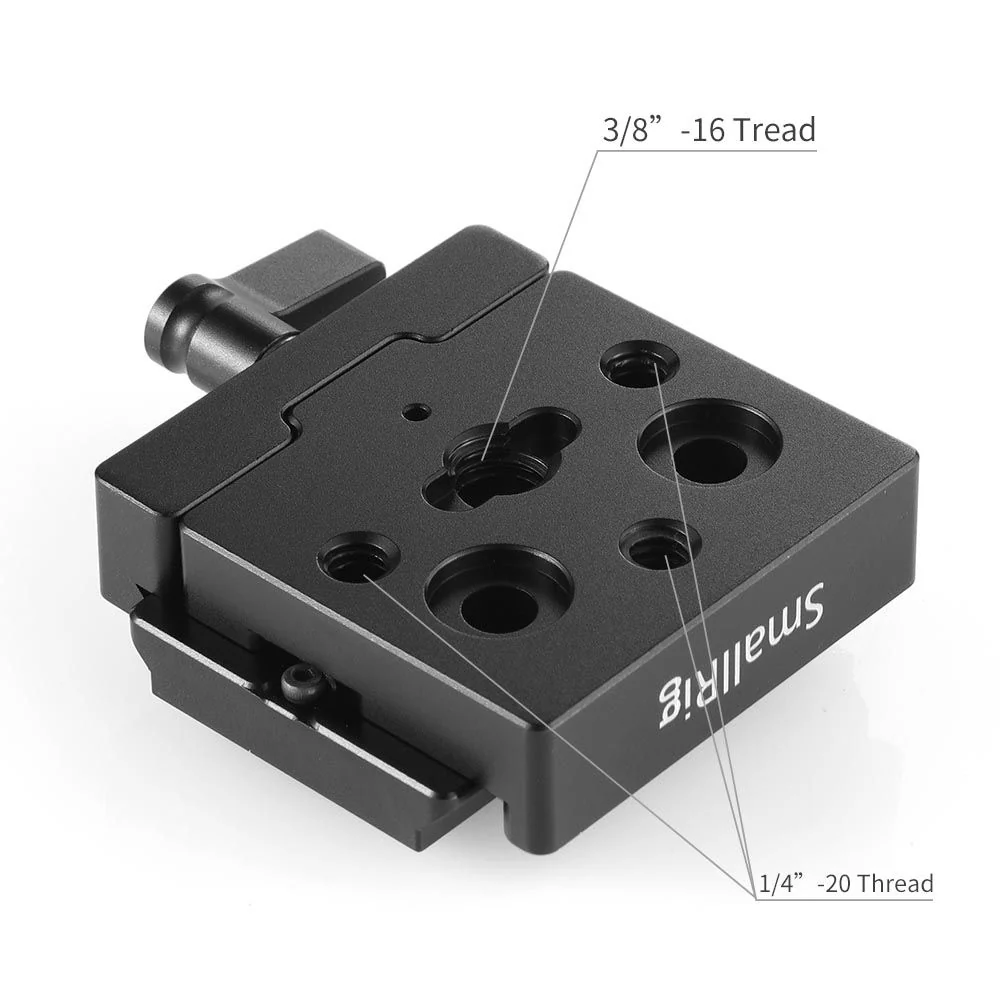 SmallRig Quick Release Clamp and Plate Arca-type Compatible 2280 (Black) - Image 4