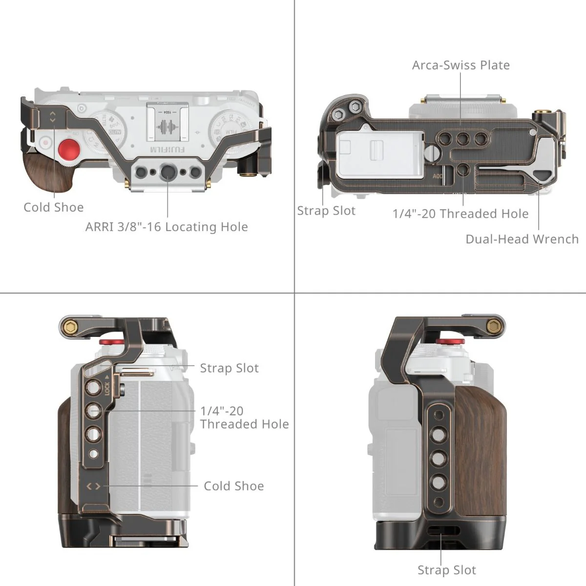 SmallRig Retro Cage for FUJIFILM X-M5 4892 - Image 3
