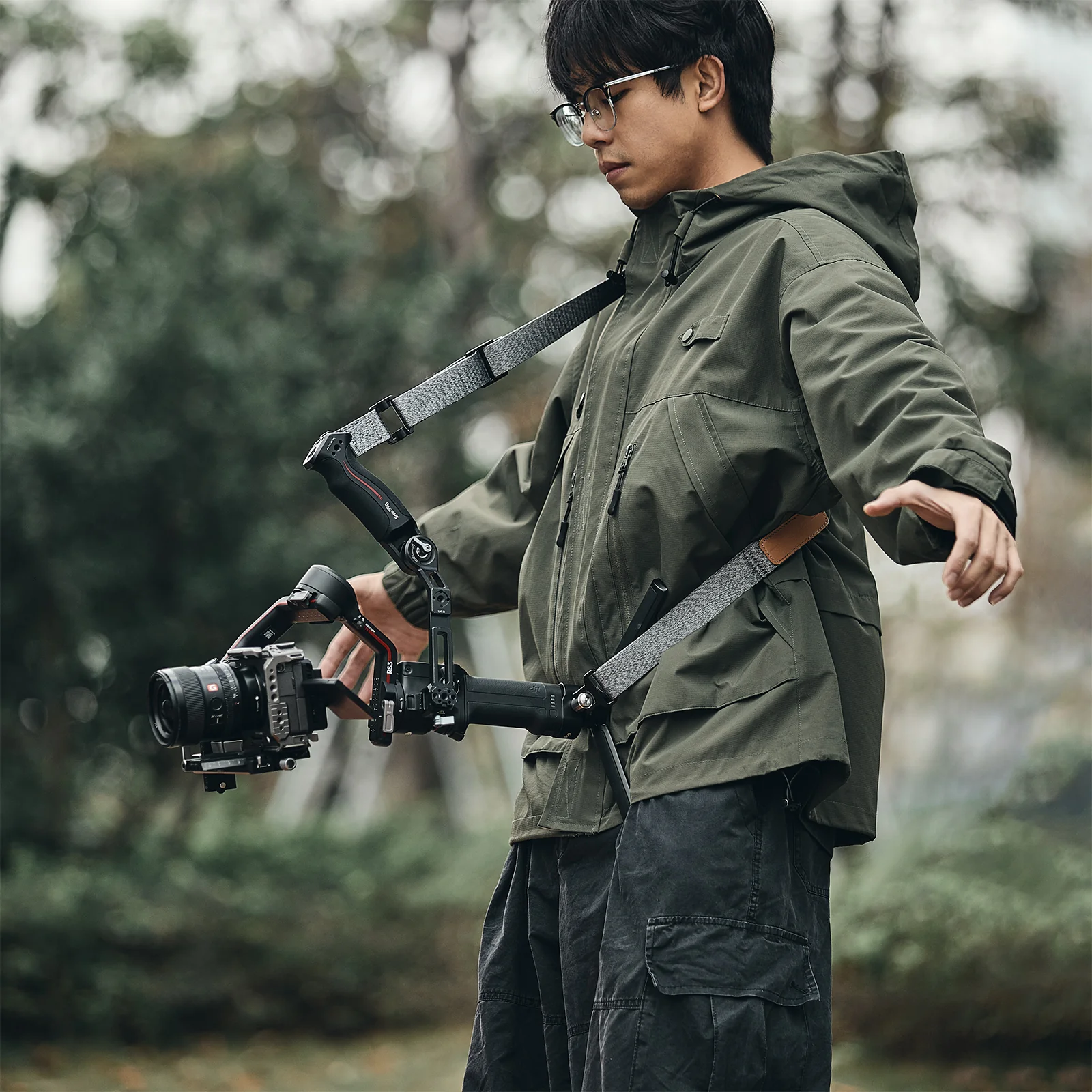 SmallRig Sling Handle and Shoulder Strap Kit for DJI RS Gimbals - Image 3