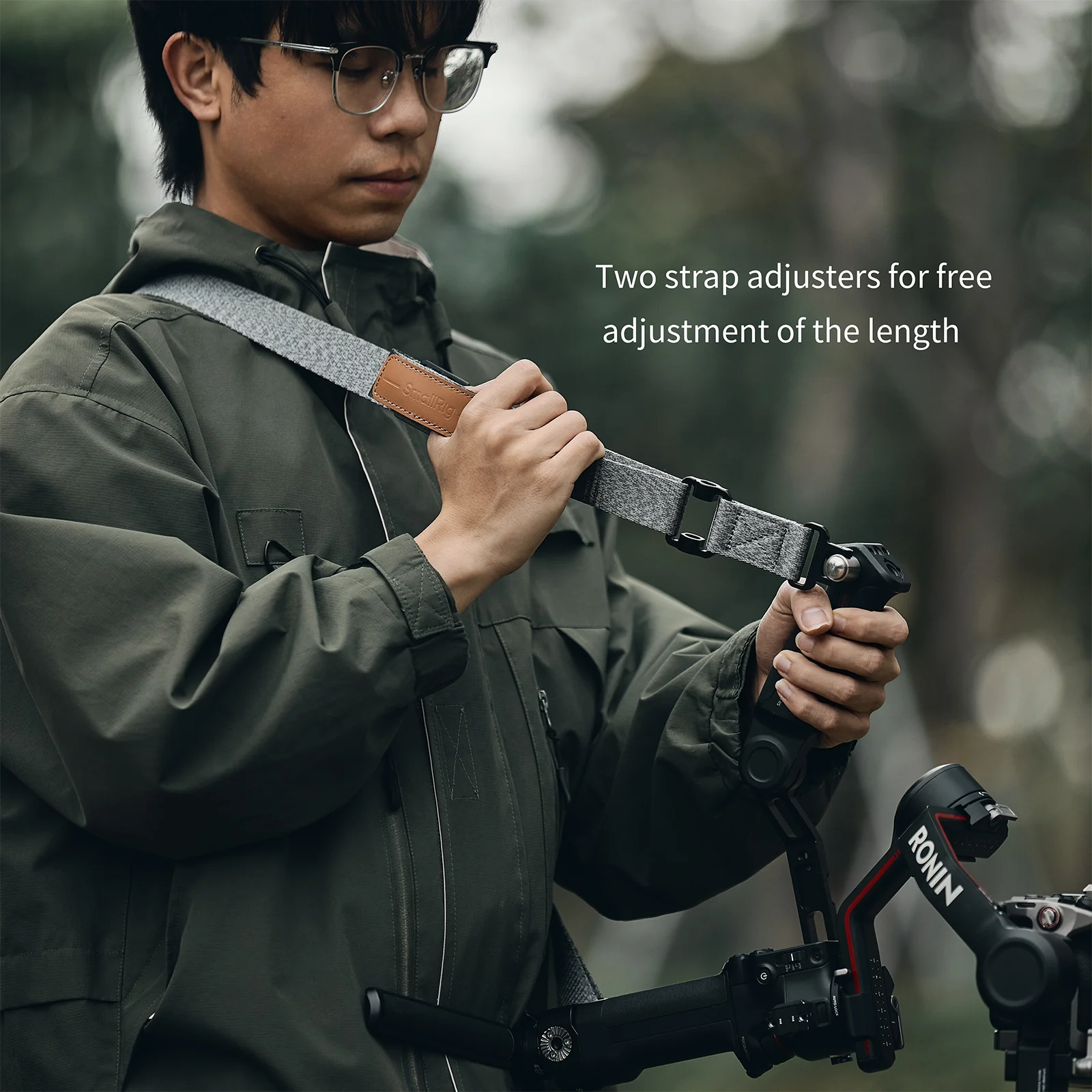 SmallRig Sling Handle and Shoulder Strap Kit for DJI RS Gimbals - Image 4