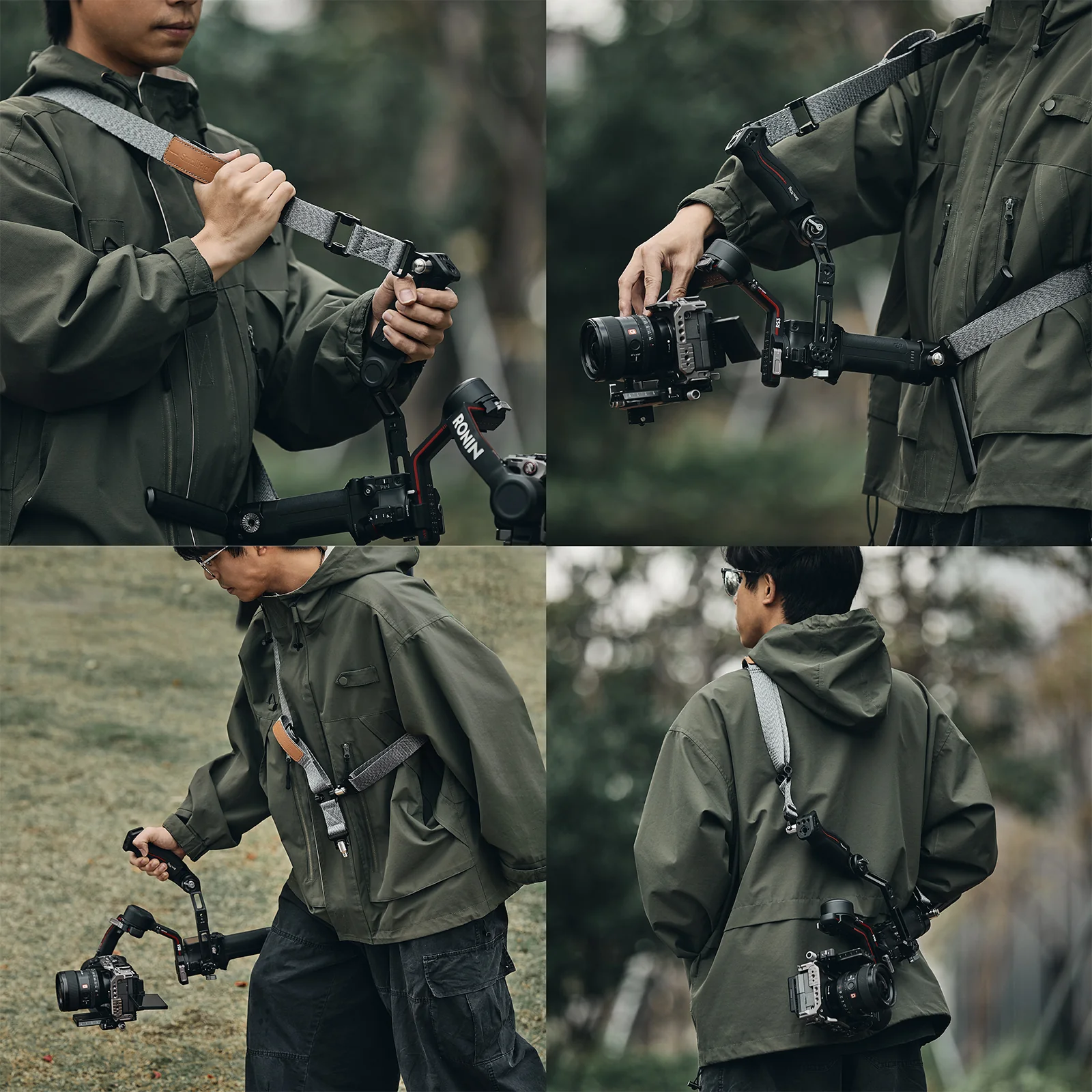 SmallRig Sling Handle and Shoulder Strap Kit for DJI RS Gimbals - Image 6