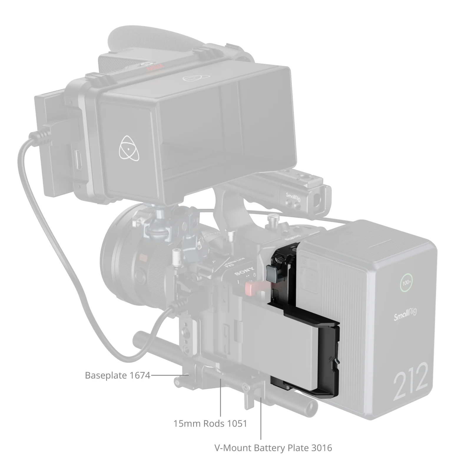 SmallRig V-Mount Battery Mount Plate 5228 - Image 8