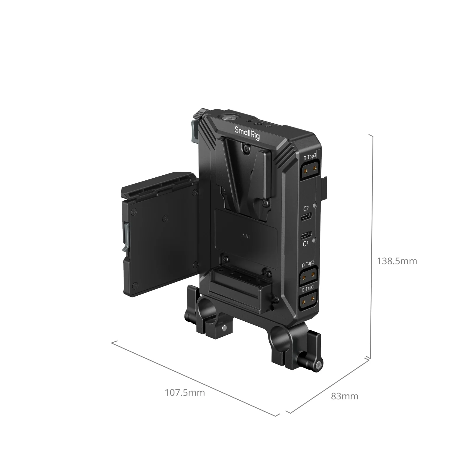 SmallRig V-Mount Battery Mount Plate Kit for 15mm LWS Rods 5226 - Image 3