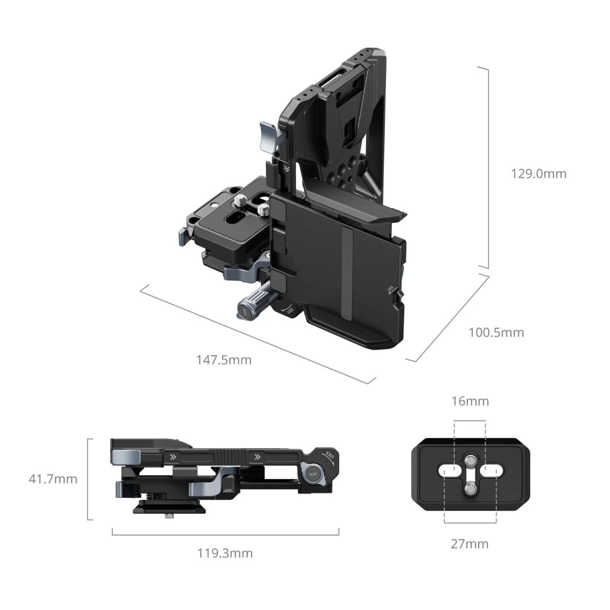 SmallRig V-Mount Battery Mount Plate Kit (Pro) 5315 - Image 3