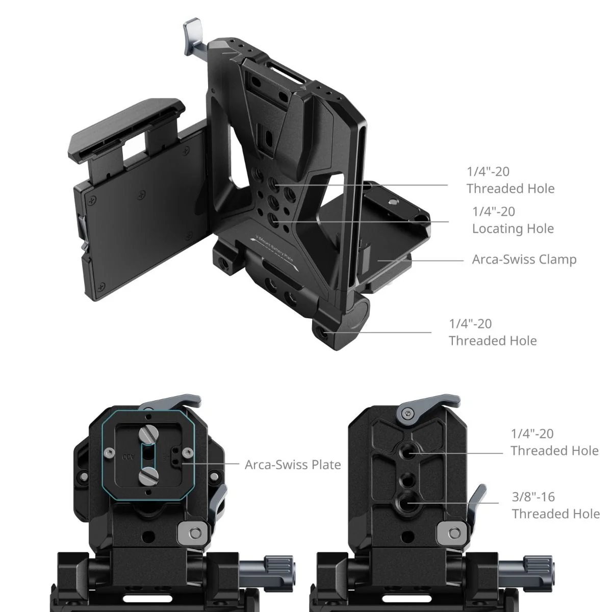 SmallRig V-Mount Battery Mount Plate Kit (Pro) 5315 - Image 5