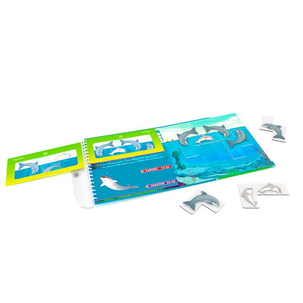 Smart Games Flippin' Dolphins Magnetic Travel Puzzle Game - Image 2