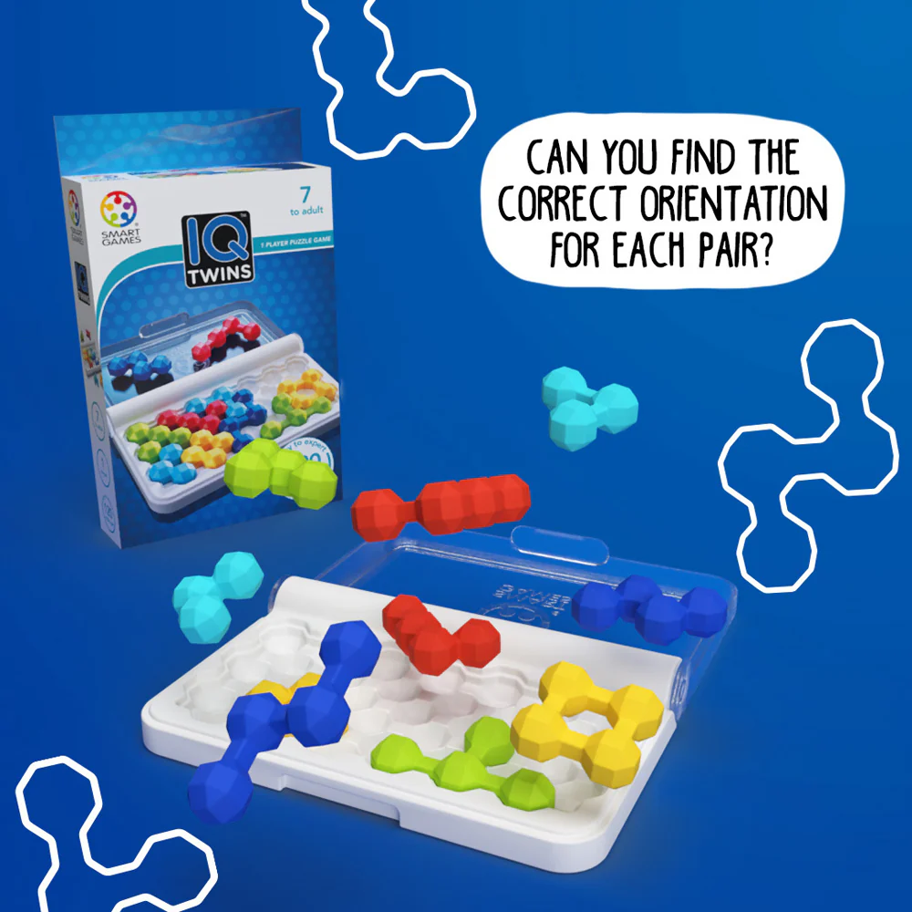 Smart Games IQ Twins 1 Player Puzzle Game Board - Image 4