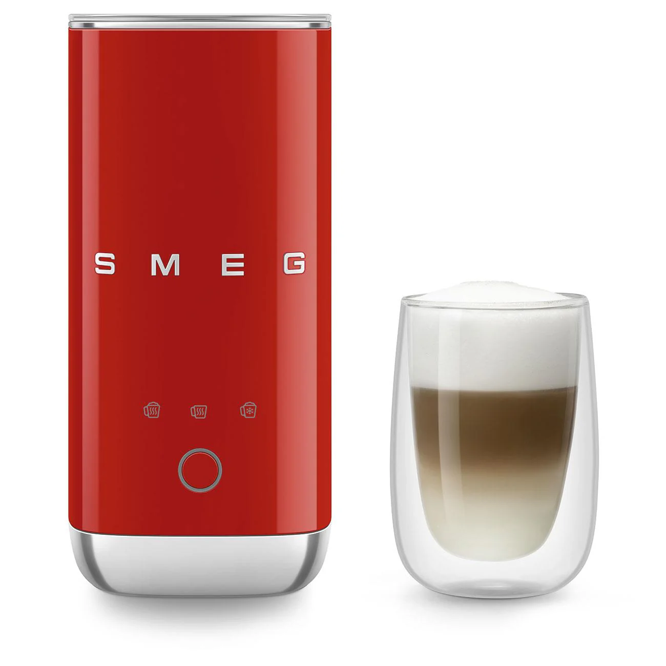 Smeg 50’S Style Retro Mini Milk Frother (Red) - Image 2