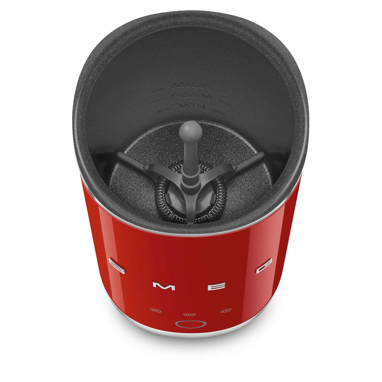 Smeg 50’S Style Retro Mini Milk Frother (Red) - Image 8