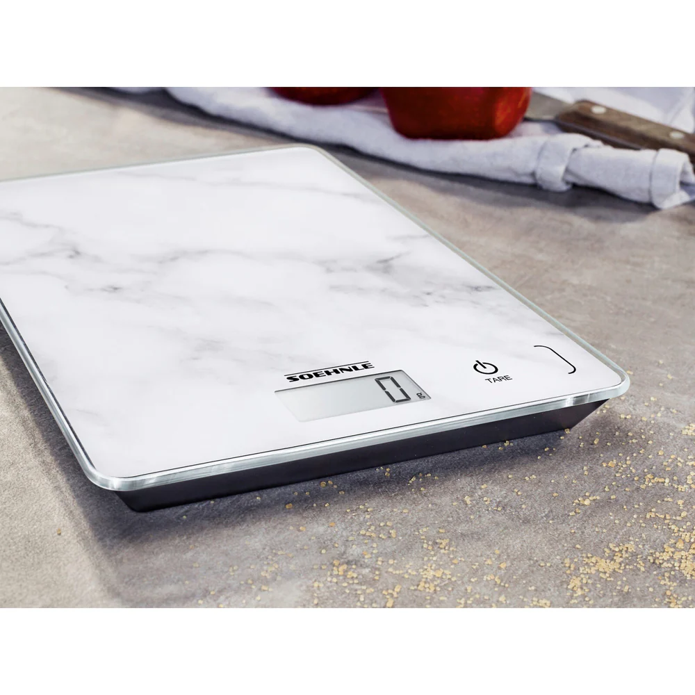 Soehnle Page Compact Digital LCD Kitchen Food Scale Marble 5kg - Image 3