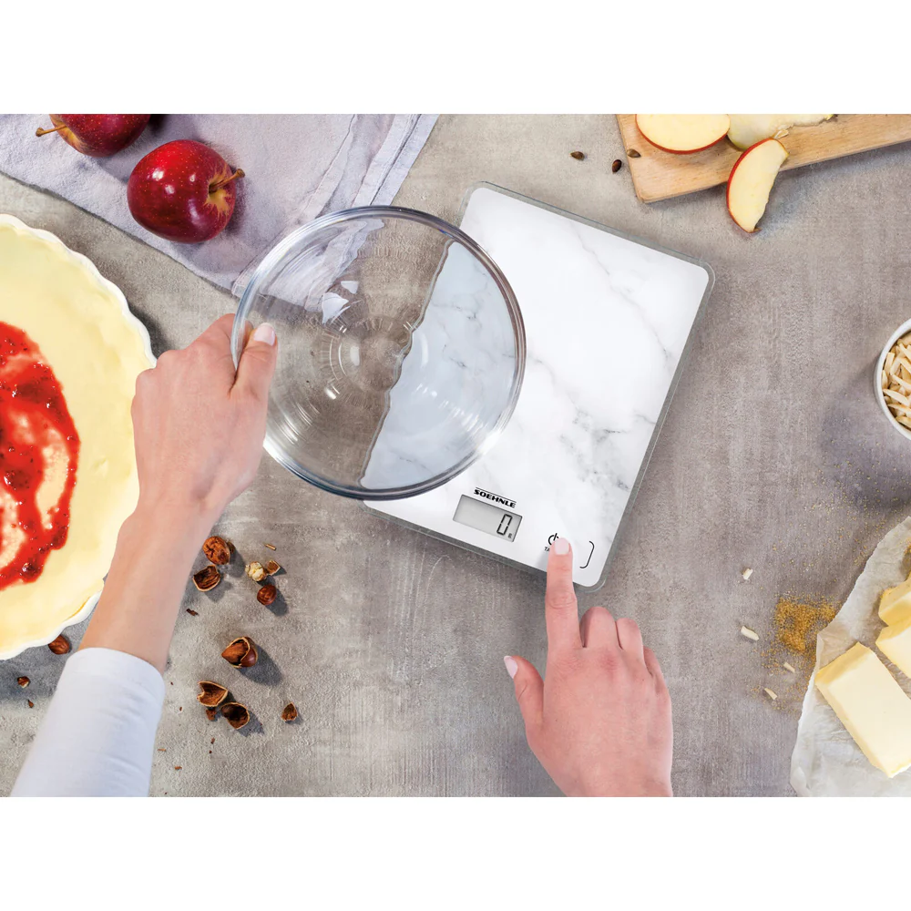 Soehnle Page Compact Digital LCD Kitchen Food Scale Marble 5kg - Image 4