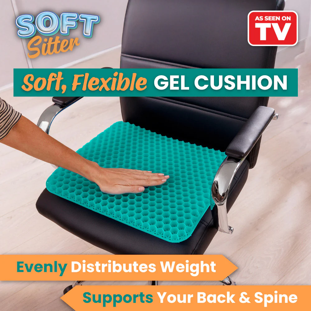 Soft Sitter Chair/Seat Gel Support Cushion (Green) - Image 2
