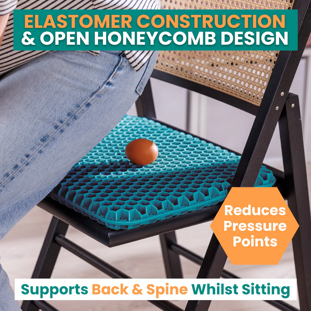 Soft Sitter Chair/Seat Gel Support Cushion (Green) - Image 3