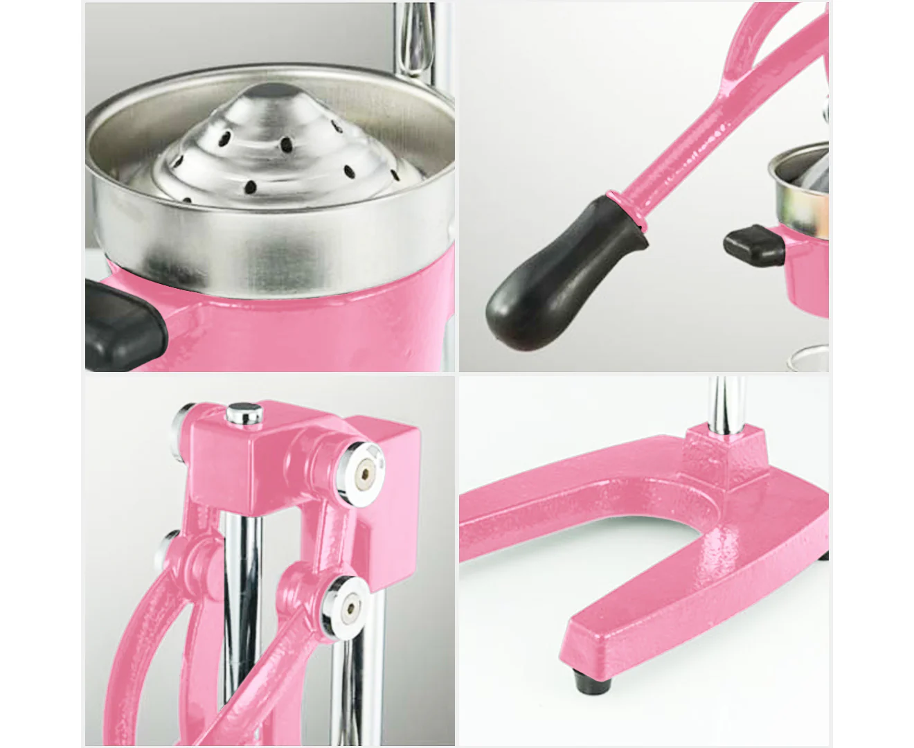 SOGA Commercial Manual Juicer Hand Press Extractor Squeezer (Pink) - Image 4