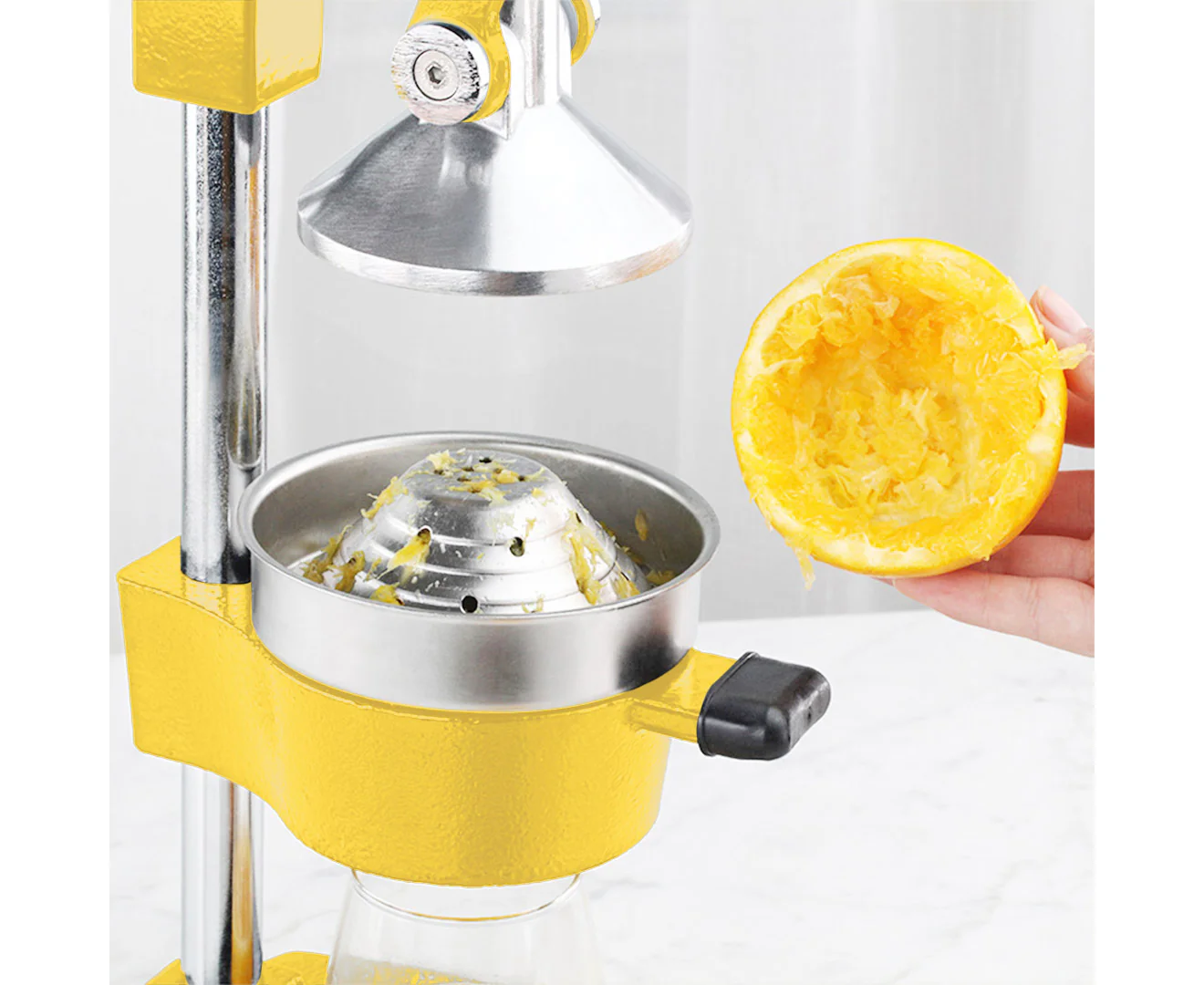 Soga Commercial Manual Juicer Hand Press Juice Extractor Squeezer (Yellow) - Image 3