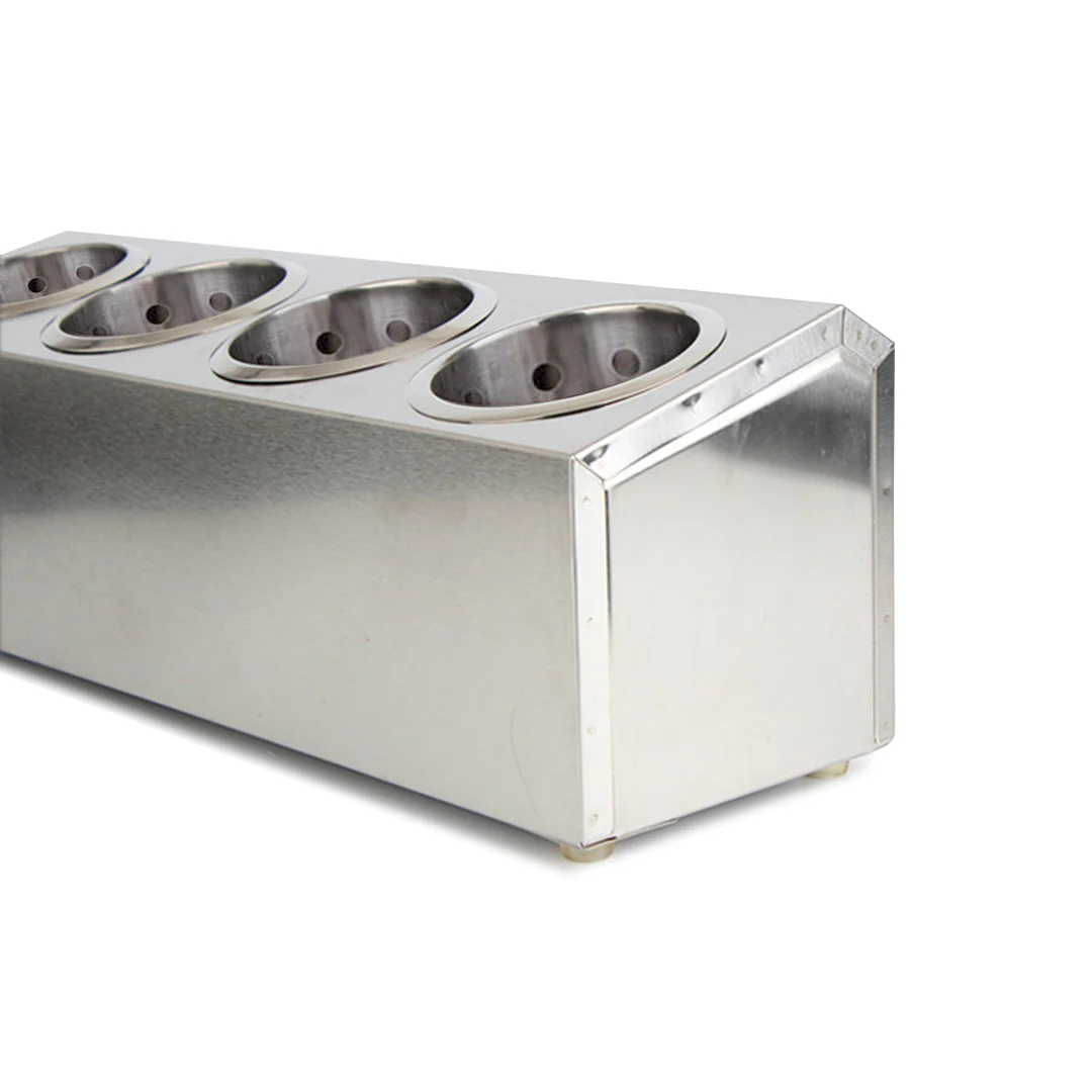SOGA Stainless Steel 4 Hole Conical Cutlery Holder (18/10) - Image 3