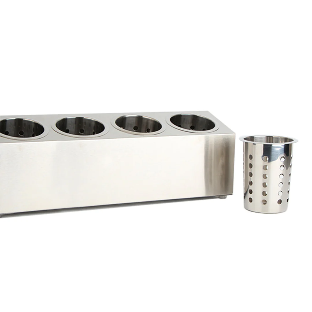 SOGA Stainless Steel 4 Hole Conical Cutlery Holder (18/10) - Image 4
