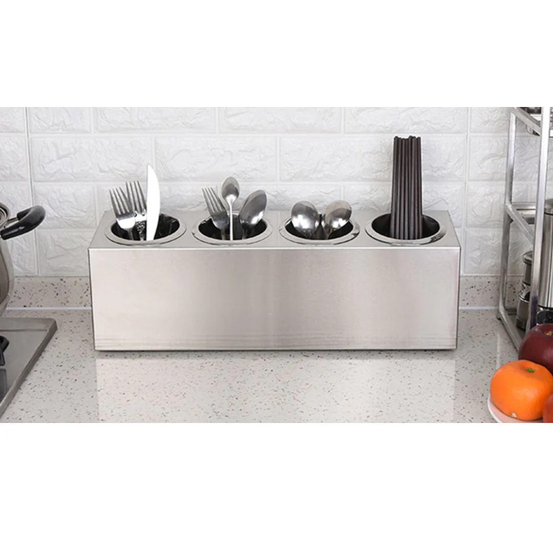 SOGA Stainless Steel 4 Hole Conical Cutlery Holder (18/10) - Image 7