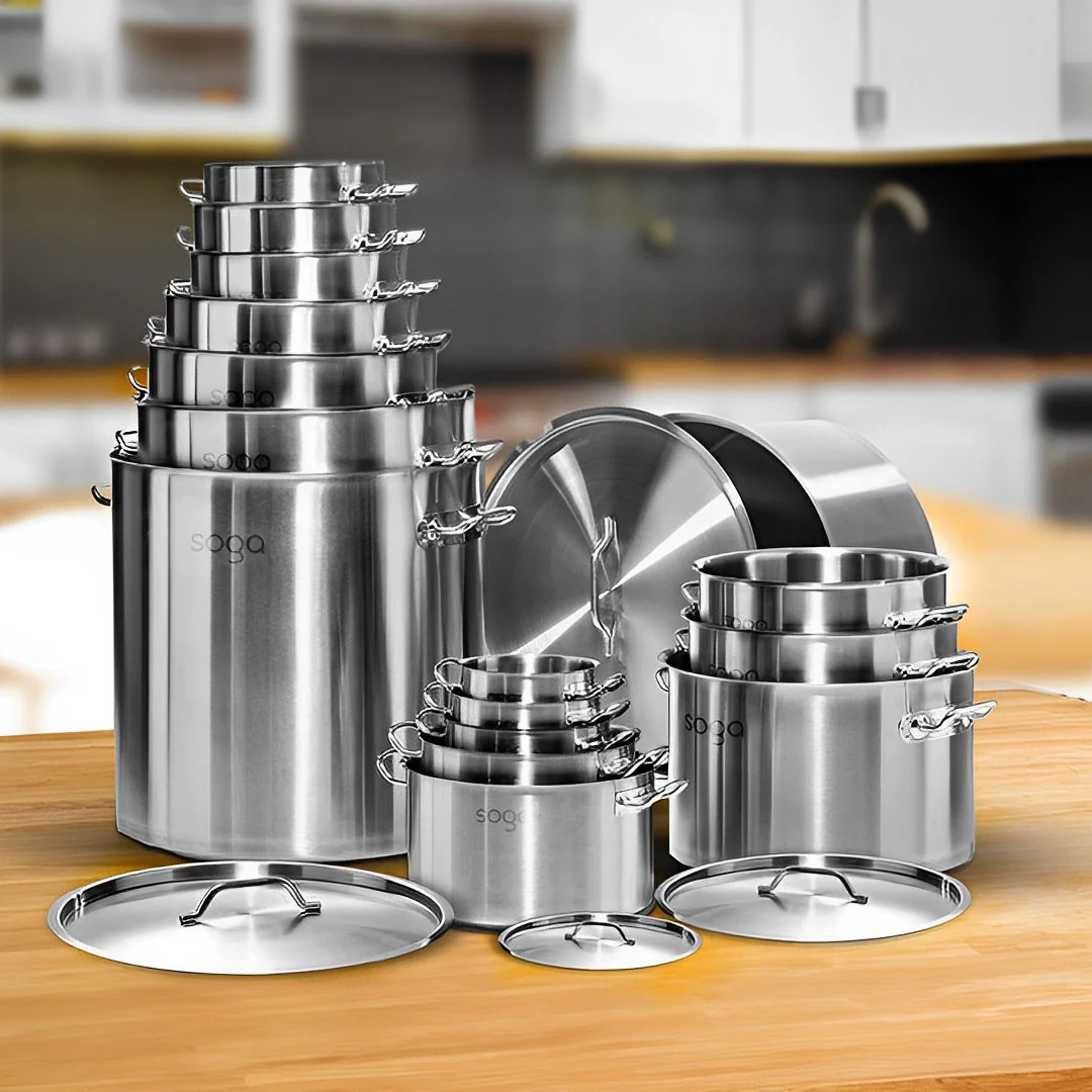 SOGA Top Grade Stainless Steel Stockpot 25L 18/10 - Image 10