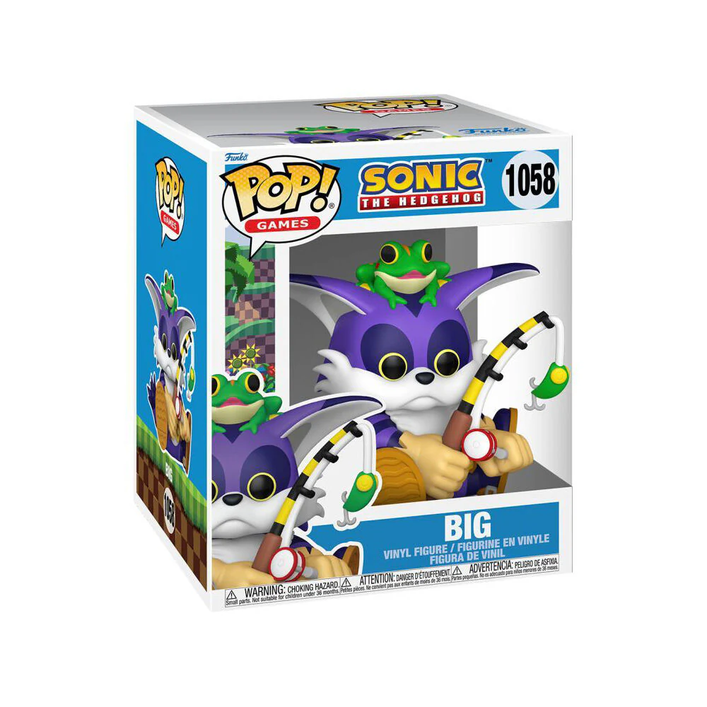 Sonic The Hedgehog Big The Cat with Froggy Pop Bobblehead Vinyl Figure 6" - Image 2