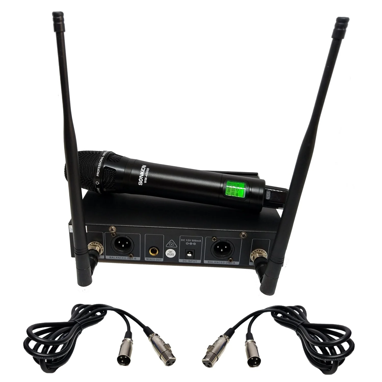 Sonken MPX-4BT Karaoke System with 12″ Speakers and Wireless Mics - Image 5