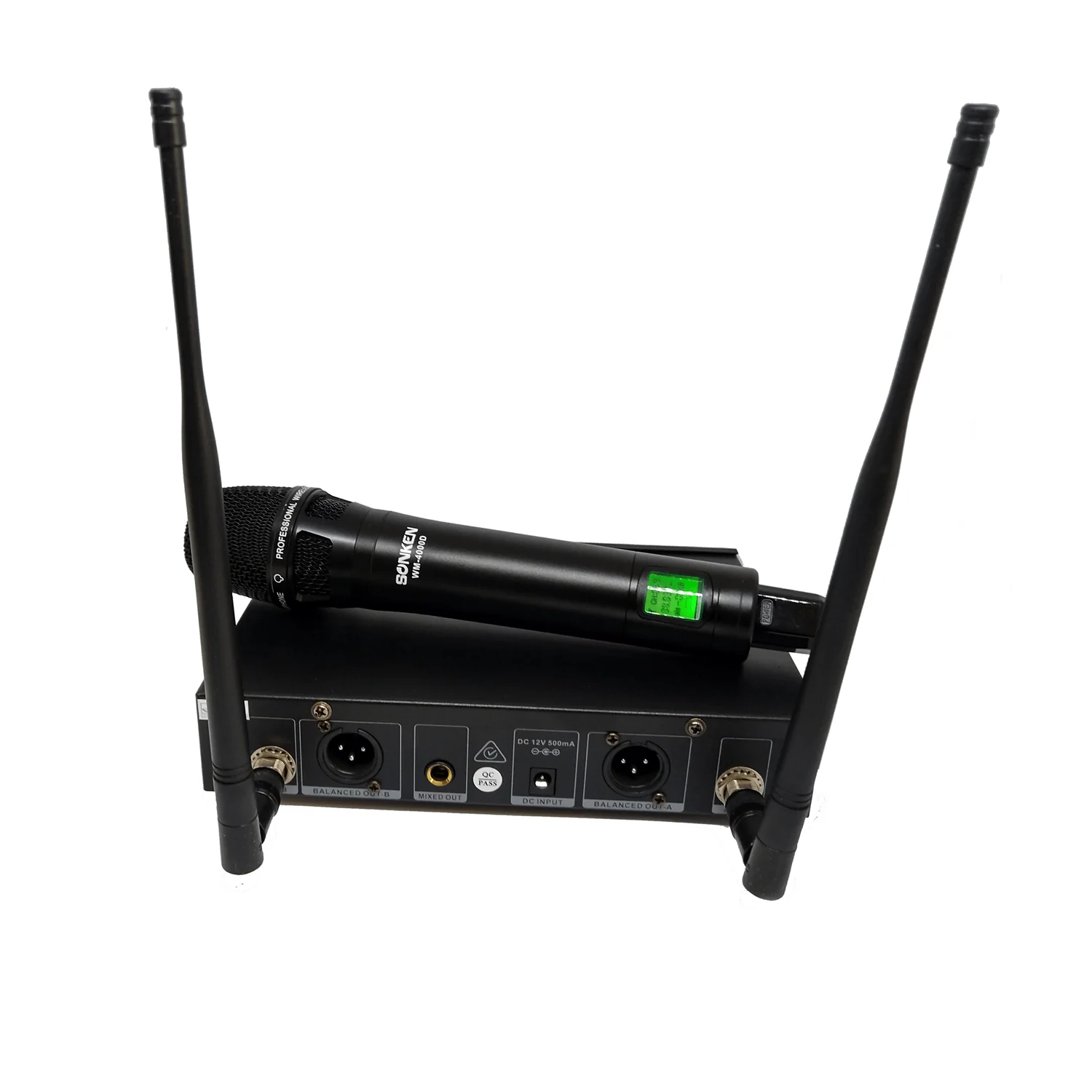 Sonken WM-4000D PRO: 200-Channel 2 UHF Wireless Microphones with Receiver and Carry Case - Image 2