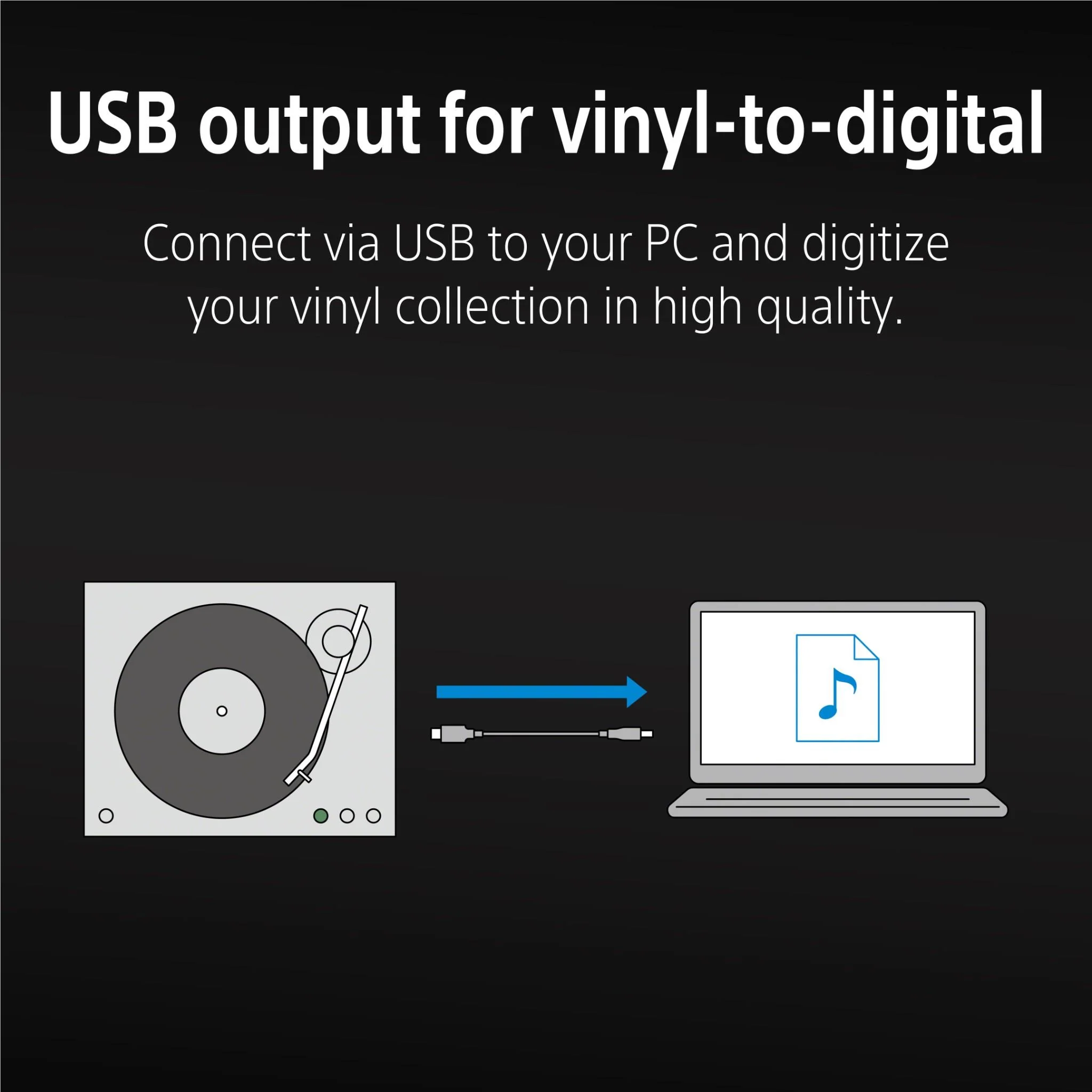 Sony PS-LX5BT Premium Bluetooth Turntable - Image 12