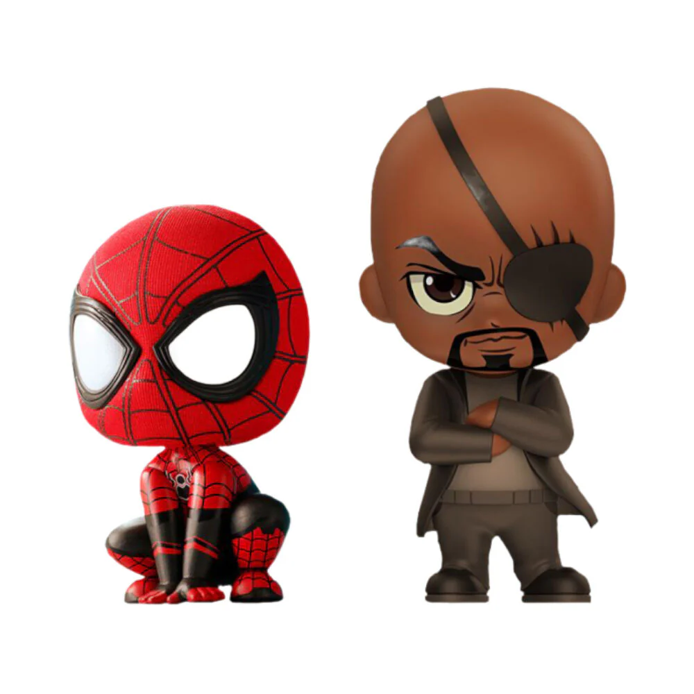 Spider-Man Far From Home Spiderman/Nick Fury Cosbaby Figures 2-Pieces - Image 2
