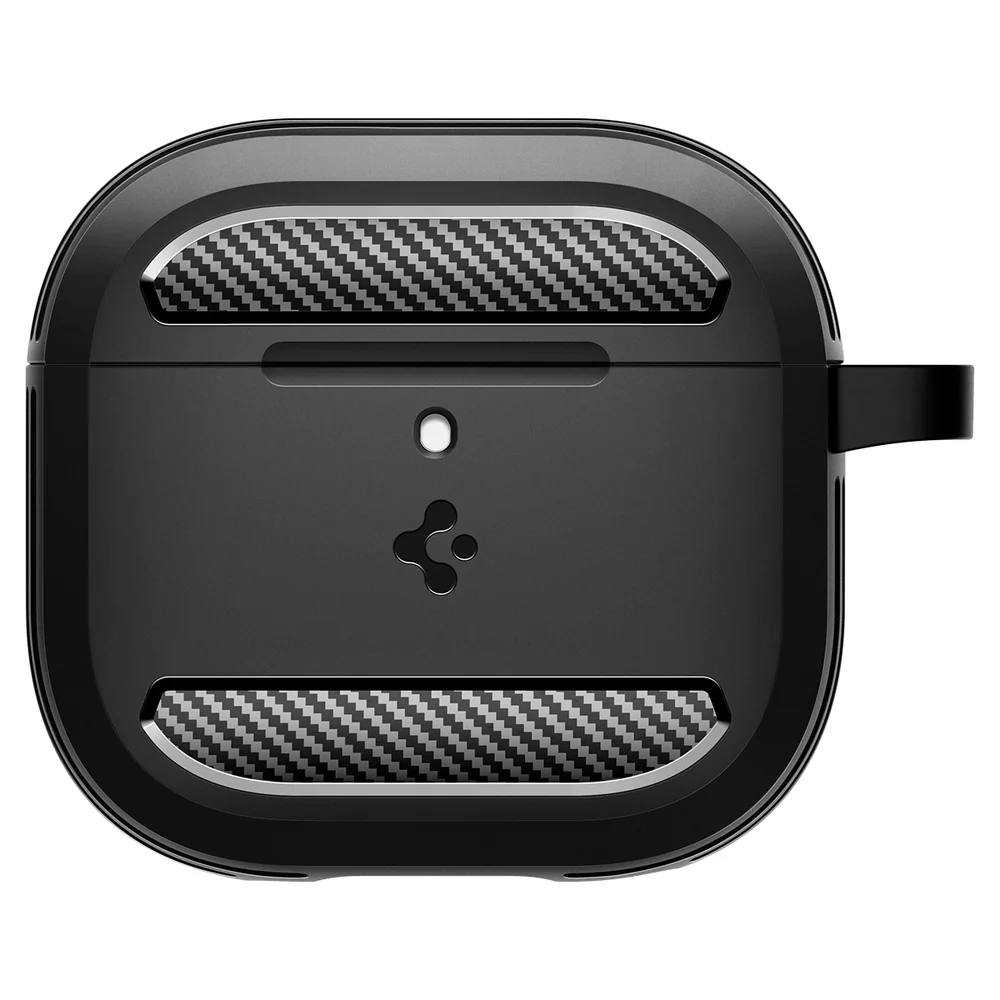 Spigen AirPods 4 Rugged Armor Case (Black) - Image 2