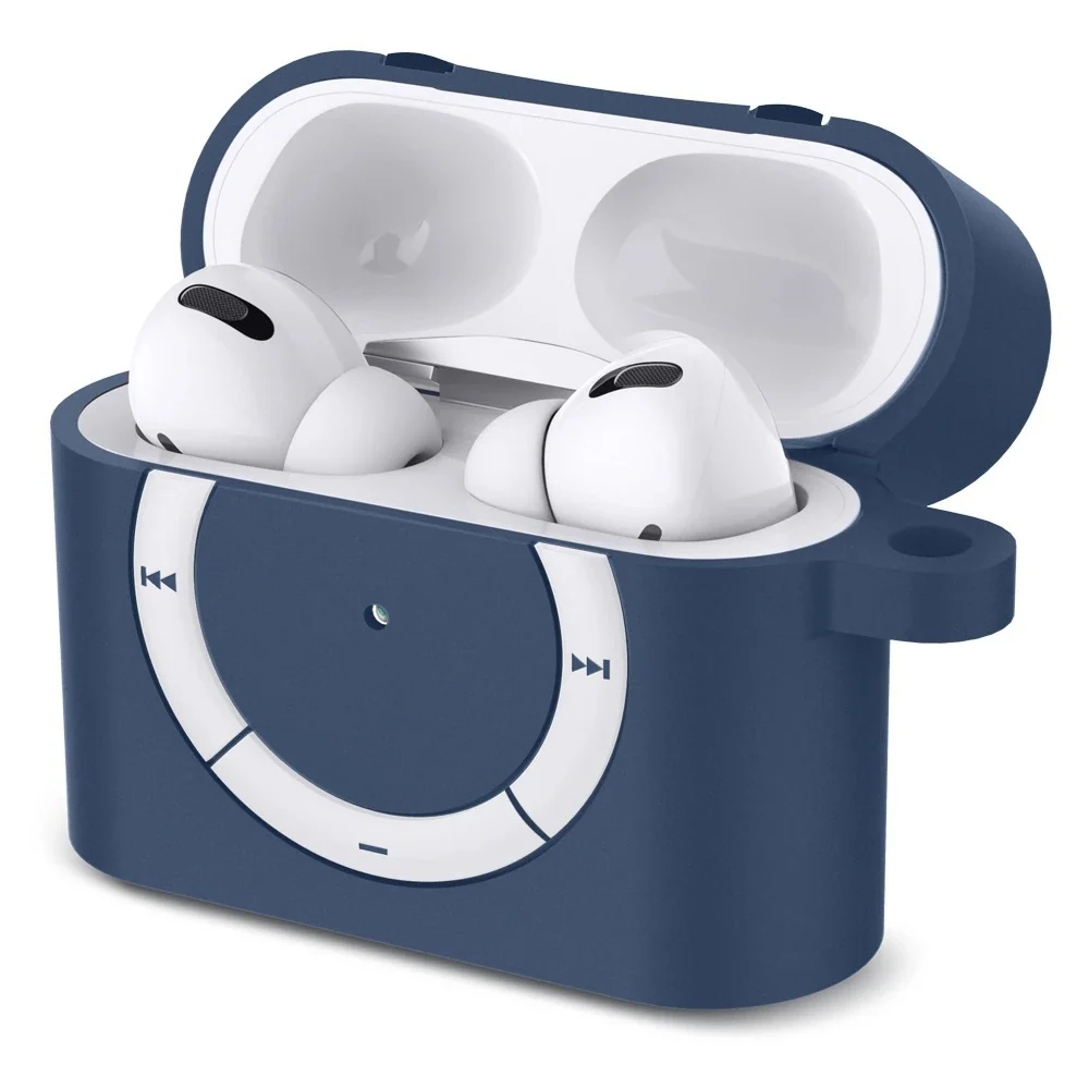 Spigen Airpods Pro Classic Shuffle Case (Blue) - Image 3