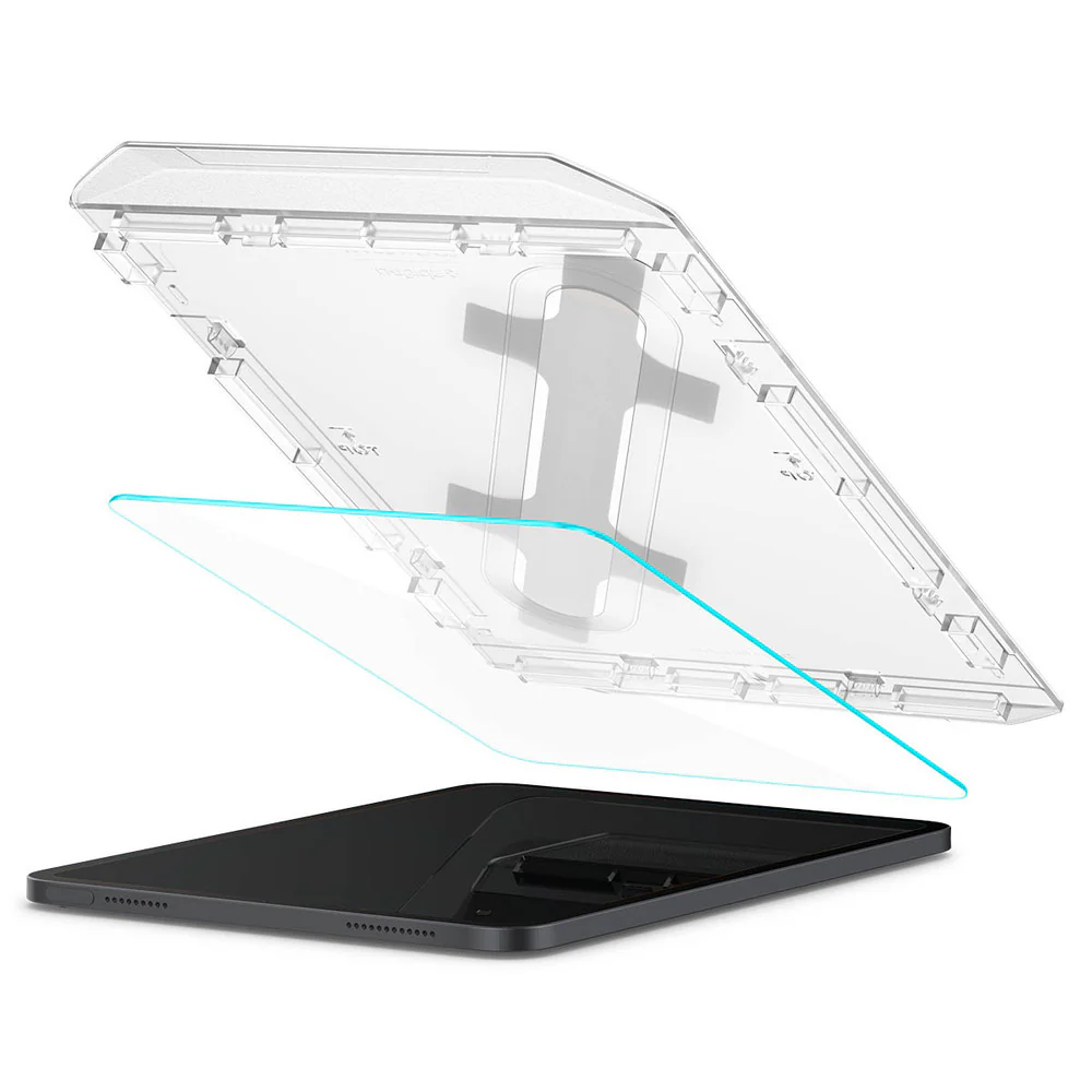 Spigen Apple iPad 10.9 2022 EZ Fit GLAS.tR Slim 1PC Glass Screen Protector - Clear - Image 6