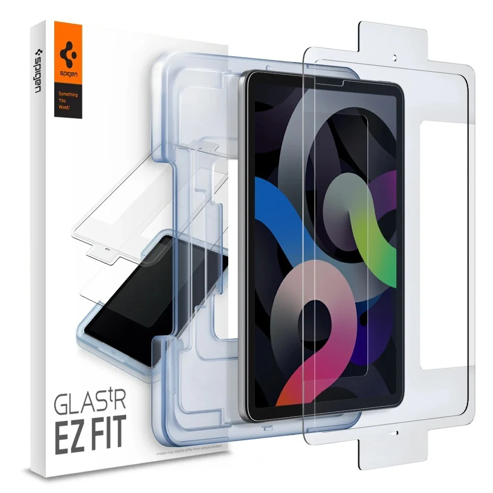 Spigen Apple iPad Air 10.9" (2022/2020)/ iPad Pro 11"(2022/2021/2020/2018) EZ Fit GLAS.tR Slim 1PC Glass Screen Protector - Clear - Image 2