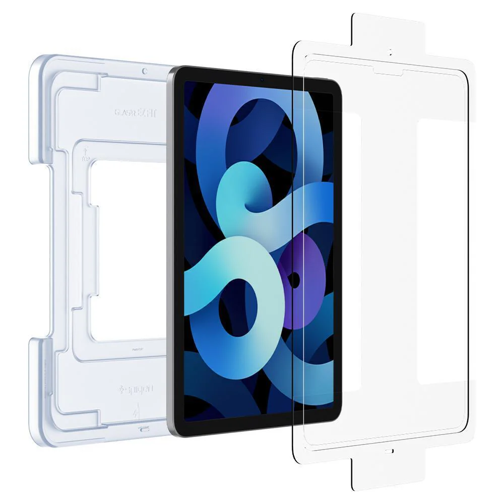 Spigen Apple iPad Air 10.9" (2022/2020)/ iPad Pro 11"(2022/2021/2020/2018) EZ Fit GLAS.tR Slim 1PC Glass Screen Protector - Clear - Image 4